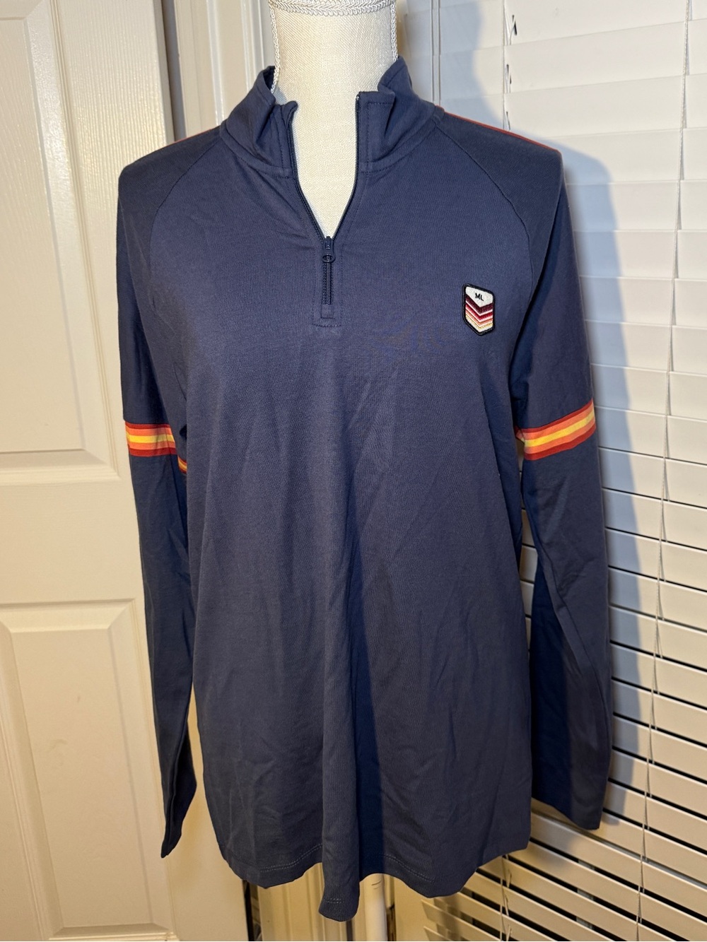 Marine Layer Archive Navy Quarter Zip Hoodie NWT Size Small